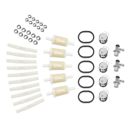 QFS Fuel Pump Assembly Repair Kit for KTM w/ Fuel Pressure Regulators, Filters/Strainers, Tank Seal Gaskets, Flex Hoses & Clamps - HFP-KTM-VPK1