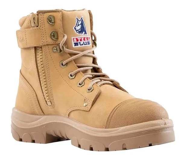 Steel Blue Argyle wheat safety boot