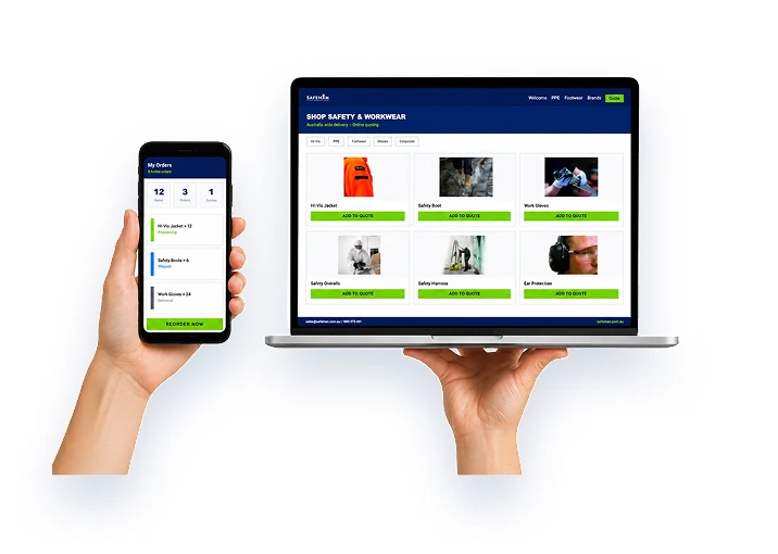 Safeman on Laptop and Mobile
