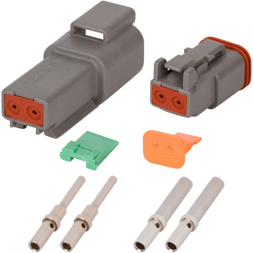 Deutsch DT 2 Way Gray Connector Assembly Kit