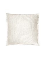 Anaya Home - Natural Beige & White Striped So Soft Linen Pillow 1
