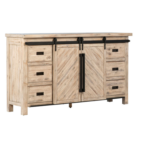 Zurich Dresser from Dovetail Furniture with 6 drawers and made of Acacia wood.