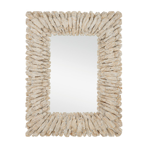 Beachhead Whitewash Rectangular Mirror