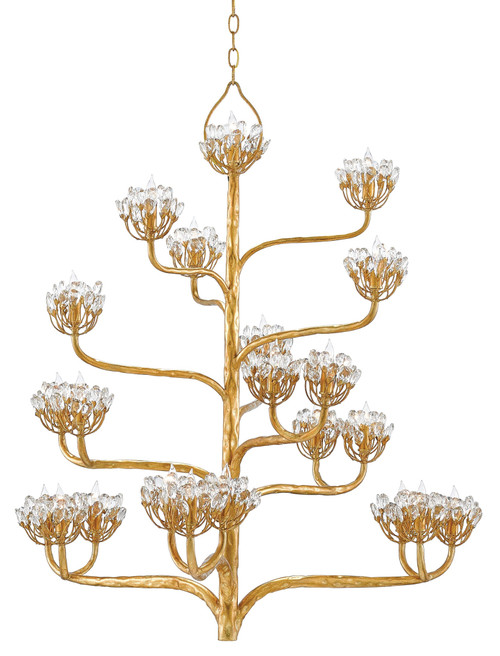 Agave Americana Gold Chandelier