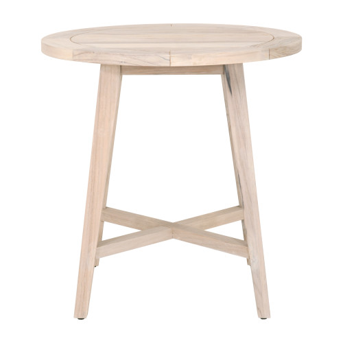 Carmel 36 Outdoor Round Counter Table - Gray Teak
