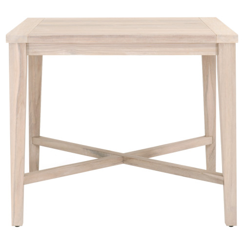 Carmel 42 Outdoor Square Counter Table - Gray Teak