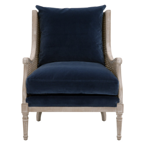 Churchill Club Chair - Denim Velvet