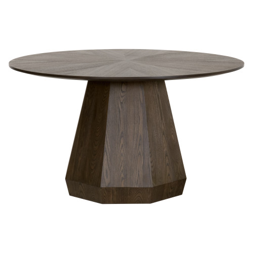 Coulter 54 Round Dining Table - Burnished Brown