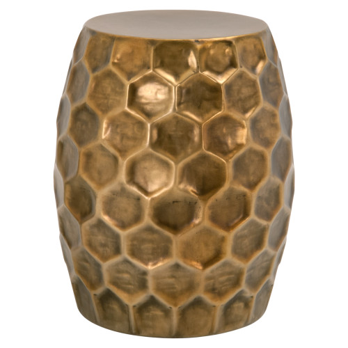 Hive End Table - Distressed Bronze
