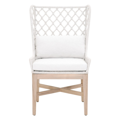 Lattis Outdoor Wing Chair - White Speckle