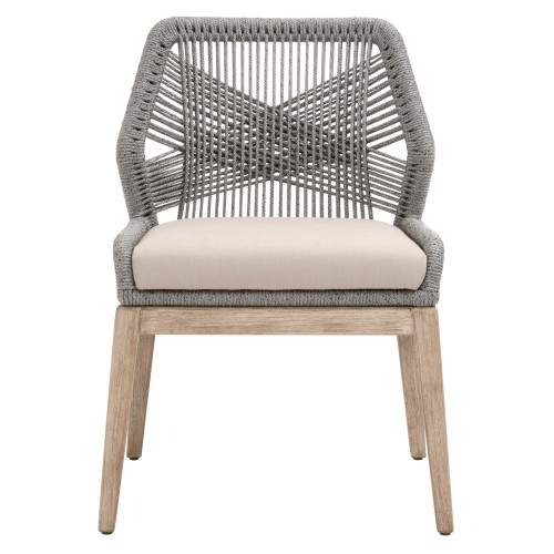 Loom Dining Chair - Platinum Natural Gray Fixed