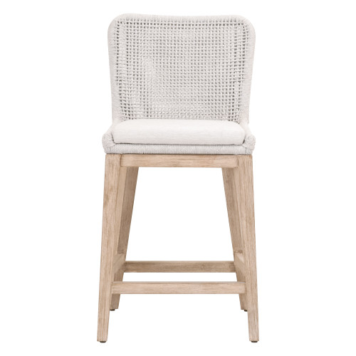 Mesh Counter Stool - White Speckle Natural Gray