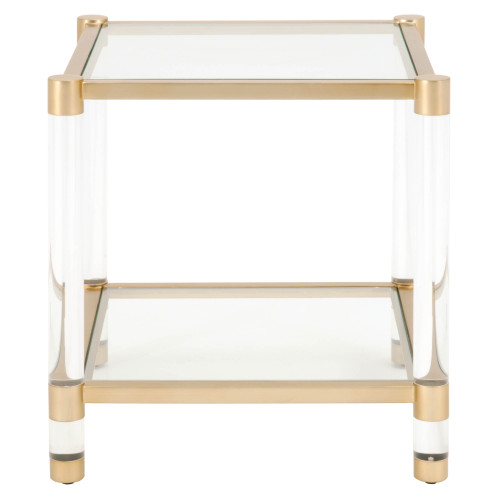 Nouveau End Table - Brushed Brass