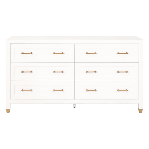 Stella Double Dresser - Matte White