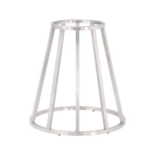 Turino Carrera 54 Round Dining Table Base - Brushed Stainless Steel