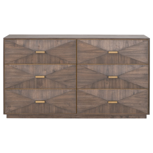 Wynn 6-Drawer Double Dresser - Burnished Brown