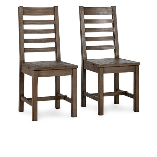 53051679 - Caleb Dining Chair Distressed Brown Set of 2