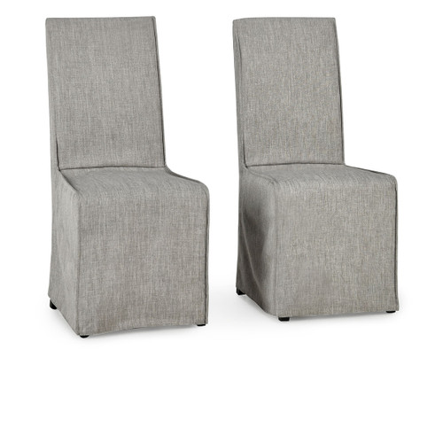 53051667 - Jordan Upholstered Dining Chair Set of 2 Cool Gray