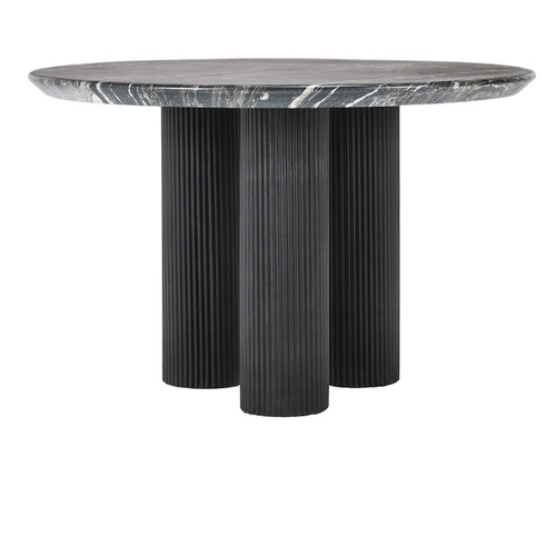 51031550 - Adrian 47  Outdoor Round Dining Table Black