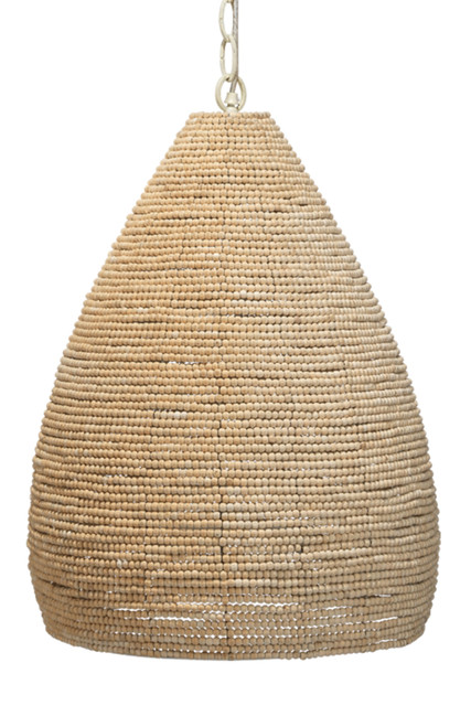 Gulf Wood Beaded 1-Light Pendant
