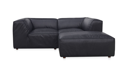 XQ-1006-02 - Form Nook Modular Sectional Vantage Black Leather