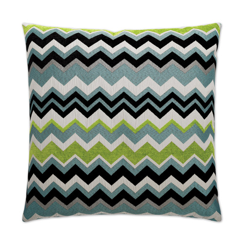 Chevron Pillow - Aqua