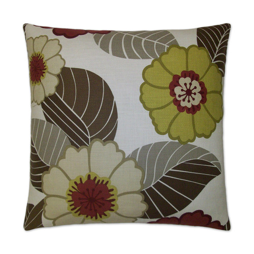 Flower Power Pillow - Chartreuse