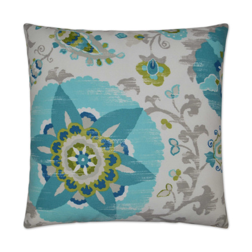 Outdoor Silsila Pillow - Turquoise