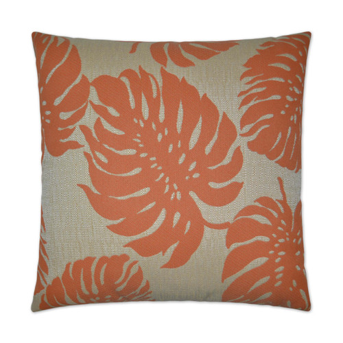 Outdoor Bay Palm Pillow - Orange
