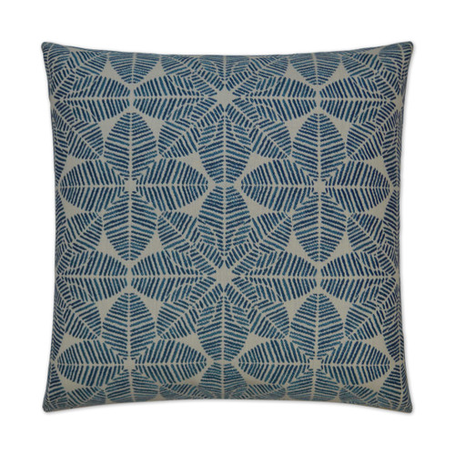 Outdoor Palmetto Pillow - Blue