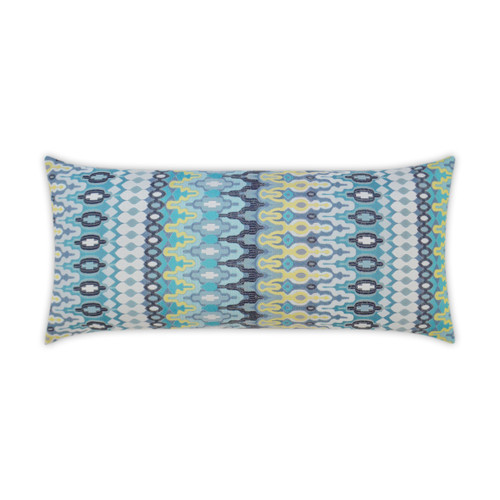 Outdoor Kanthum Lumbar Pillow - Turquoise