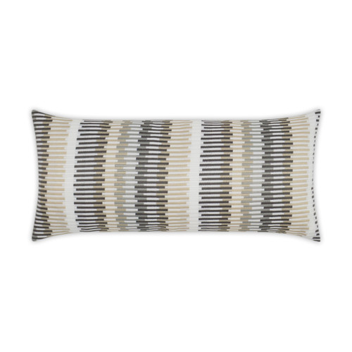 Outdoor Sunfun Stripe Lumbar Pillow - Linen