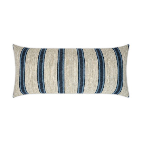 Outdoor Peyton Lumbar Pillow - Navy