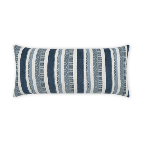 Outdoor Oriana Lumbar Pillow - Indigo