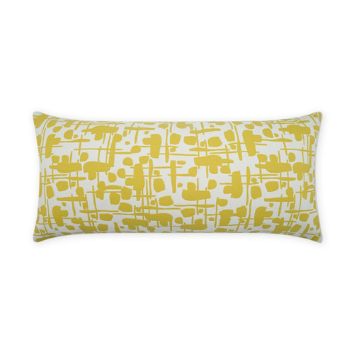 Outdoor Jargon Lumbar Pillow - Citron