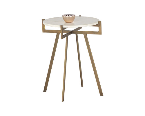 Anak End Table - White