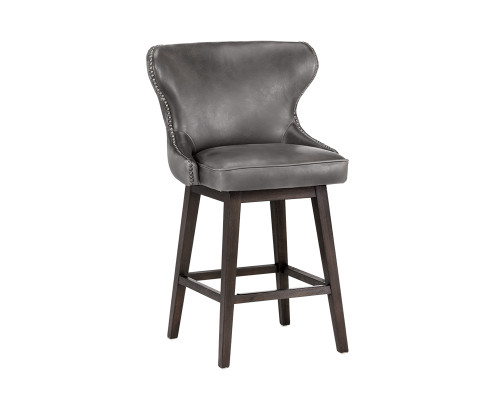 Ariana Swivel Counter Stool - Overcast Grey