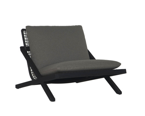 Bari Lounge Chair - Charcoal - Gracebay Grey