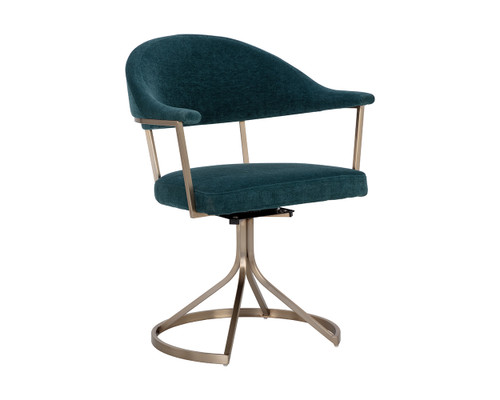 Bexley Swivel Dining Chair - Danny Teal