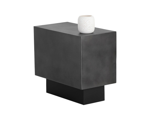 Blakely Side Table - Gunmetal