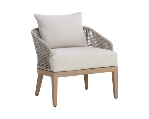 Capri Lounge Chair - Drift Brown - Palazzo Cream