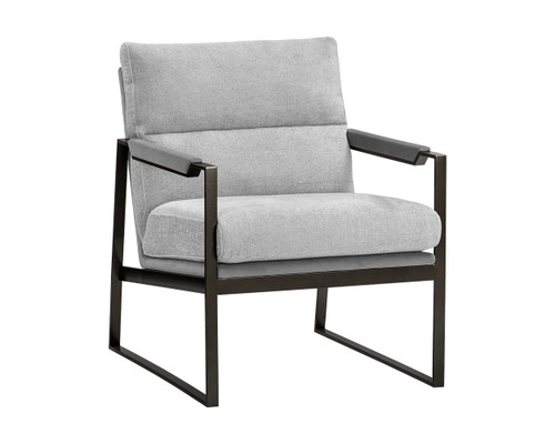 David Lounge Chair - San Remo Winter Cloud / Antonio Charcoal