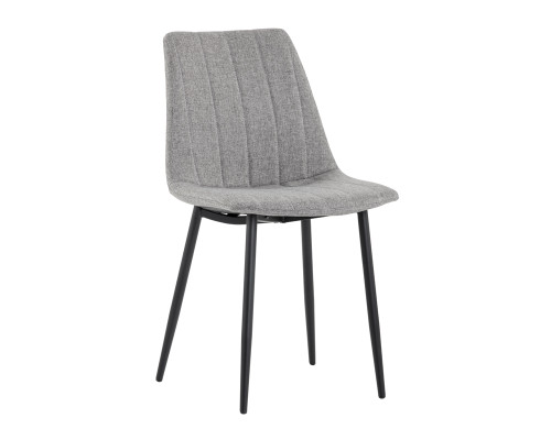 Drew Dining Chair - Black - Light Grey