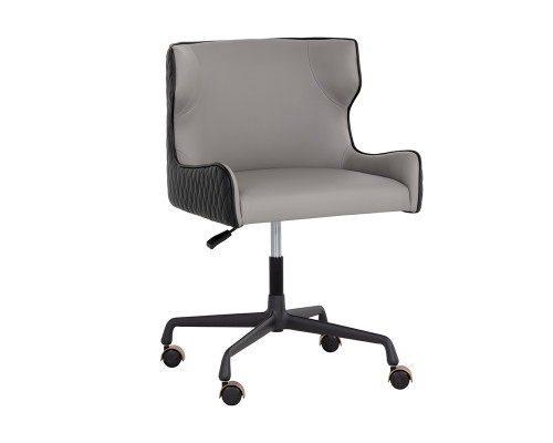Gianni Office Chair - Dillon Stratus / Dillon Black