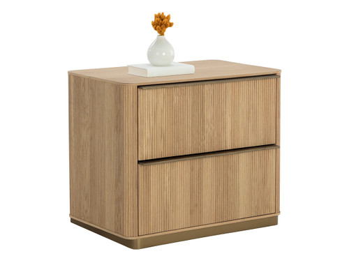 Kalla Nightstand - Rustic Oak