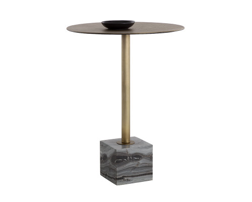 Kata Bar Table - Grey Marble