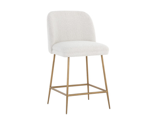 Kelty Counter Stool - Gold - Copenhagen White