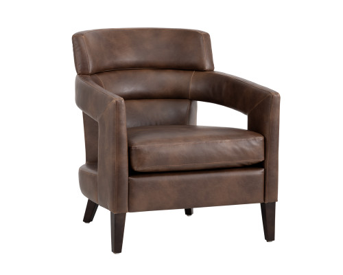 Bloor Lounge Chair - Havana Dark Brown