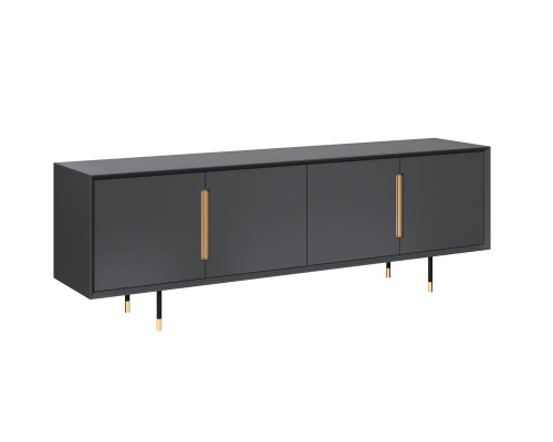 Danbury Media Console And Cabinet - Slate Navy