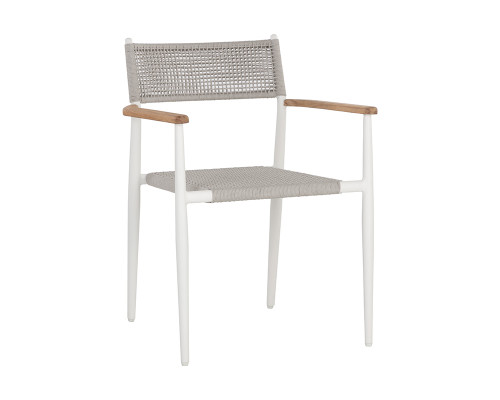 Kona Stackable Dining Armchair - White